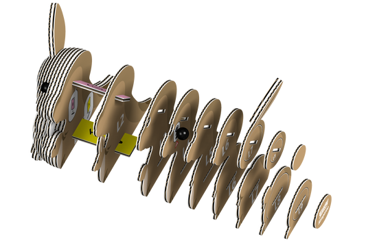 EUGY Kangaroo 3D Puzzle